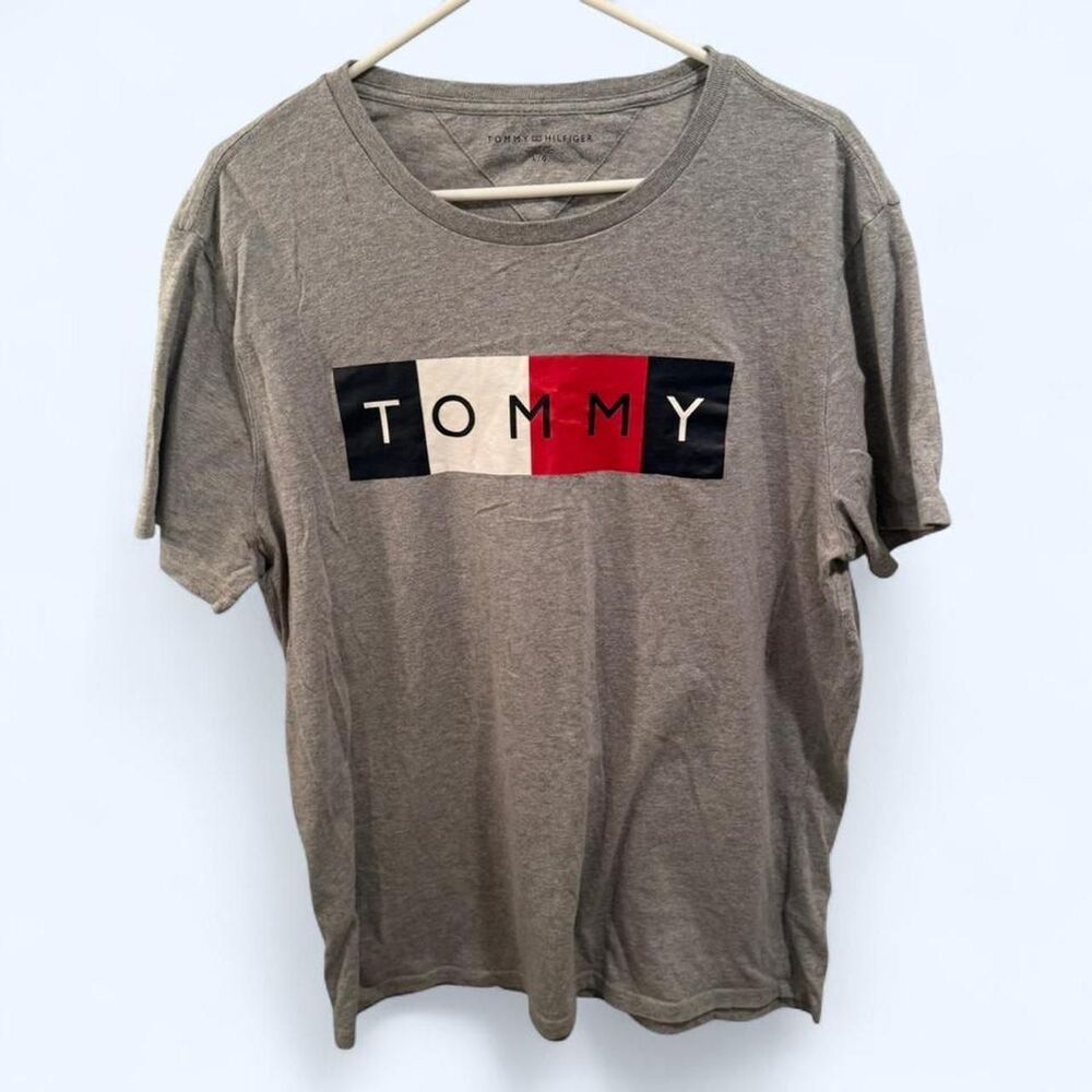 Tommy-hilfiger Men's Grey T-shirt